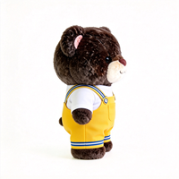 Ours en peluche en gros, jouet en peluche premium avec tenue décontractée, animal en peluche doux pour enfants, adorable poupée en peluche ours