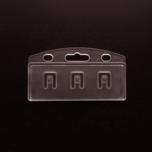 Porte-<span class=keywords><strong>badge</strong></span> de demi-carte en <span class=keywords><strong>plastique</strong></span> dur horizontal, <span class=keywords><strong>plastique</strong></span> <span class=keywords><strong>rigide</strong></span> givré pour cartes magnétiques POS Cartes de crédit et laissez-passer - Product Image 6