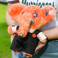 Fabrication sur mesure de jouets en peluche d'éléphant, vente en gros, éléphant en peluche super doux et confortable, poupée détachable pour la décoration de la maison