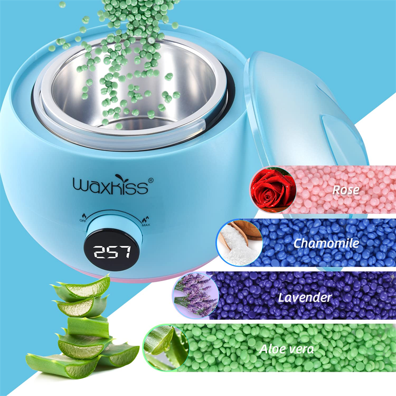 Аппарат для удаления волос, Электрический депиляционный подогреватель воска, нагреватель с аппликаторами в Бобе, в комплекте палочки для воска, аппарат для плавления парафинового воска