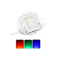 Chip LED Inframerah IR Daya Tinggi 850nm 940nm 3W 5W 10W 20W 50W 100W Lampu Pemancar Cahaya Matriks 850 940 nm