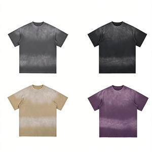 T-shirt en coton 100% solide de qualité supérieure, style vintage, pour homme, doux, respirant, 220g, coupe classique, manches courtes, streetwear décontracté hip-hop - Product Image 3