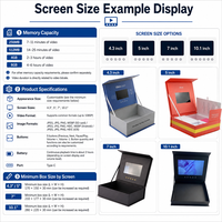 Caja de Vídeo Personalizada con Pantalla LCD, Empaque Rígido con Tapa Abatible para Promoción de Marca y Campañas de Lanzamiento de Productos