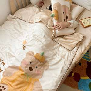Haute qualité Lyocell enfants bébé literie impression numérique taie d'oreiller dessin animé Textiles <span class=keywords><strong>de</strong></span> maison été couette grossiste - Product Image 6