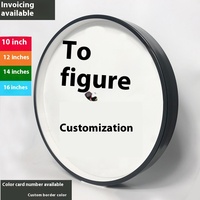 Jam dinding Digital kustom dengan Logo perusahaan desain iklan pabrik hadiah perusahaan
