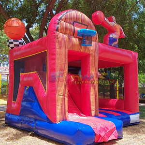 Castillo Inflable Comercial para Niños, 5 en 1, con Temática Deportiva, con Tobogán, Capacidad de 500 kg, Portátil - Product Image 2