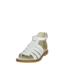 Gull1752 sandali bassi bianchi per le signore scarpe di gelatina piatte leggere con Logo ricamato e caratteristiche di tendenza della moda - Product Image 6