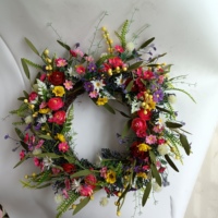 Couronne de citrouille blanche de simulation Halloween Harvest Festival Eucalyptus Leaf Berry Autumn Thanksgiving Wreath