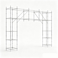 Structure d'échafaudage carrée en treillis Ringlock pour usine, montage facile, support de treillis personnalisé pour publicité et salons professionnels