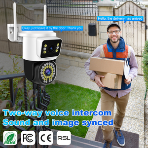 Ziicam 4k 8MP không dây ngoài trời PTZ dome Máy ảnh ống kính kép 256G TF thẻ/đám mây ghi âm CCTV Camera an ninh wifi Mạng Nhà IPC - Product Image 5