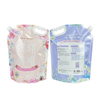 Sac à shampoing 2L 3L Recycle Spout Pouch Flexible Laundry Refill Plastic Liquid Doypack