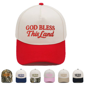 Structured Multi 3D Flat Embroidered Logo Summer Sport Cap Wholesale UV-resistant 5 Panel Baseball Cap Cotton Twill Dad <strong>Hat</strong> - Product Image 1