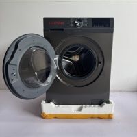 Fully Automatic 12kg Grey Drum Laundry Equipment Front-Load Single Tub Washer for Household for Hotels Apartments Factories