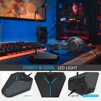 CMTECK G006 USB Desktop Kondensator-Rundum-Mikrofon für PC-Spiele, Mikrofon für PC mit LED, Computer-Mikrofon für Aufnahmen