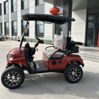 Voiturette de plage 2 places, chariot de golf, batterie Li-ion, charge rapide intelligente, VTT, club de campagne, service à vie, véhicule électrique OEM