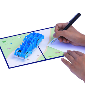 <span class=keywords><strong>Carte</strong></span>-<span class=keywords><strong>cadeau</strong></span> de fête des pères de voiture classique coupé 3D faite à la main de haute qualité pour le papier «Merci» «Get Well Soon» «Bonne chance» - Product Image 4
