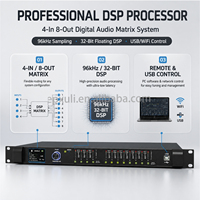 DSP4080 DriveRack avec FIR/WIFI/DSP, fréquence d'échantillonnage 96KHz-192KHz, processeur numérique 4 entrées 8 sorties pour système de contrôle de haut-parleurs