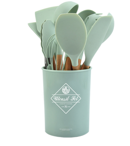 12 pièces en gros accessoires de cuisine en <span class=keywords><strong>silicone</strong></span> antiadhésif ustensile de cuisine ensemble d'ustensiles de cuisine en <span class=keywords><strong>Silicone</strong></span> - Product Image 4