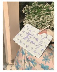 Custodia Protettiva per Tablet Apple <span class=keywords><strong>iPad</strong></span> 10/11 Generazione, Air/<span class=keywords><strong>Pro</strong></span> <span class=keywords><strong>con</strong></span> Porta <span class=keywords><strong>Penna</strong></span>, Mini 6, Stile Coreano <span class=keywords><strong>con</strong></span> Fiocco Floreale - Product Image 5