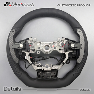 Volante Personalizado de Cuero y Palancas de Cambio Magnéticas de Fibra de Carbono para Lexus IS RC NX GS 250 300 300h 350DS 500 F Sport - Product Image 5