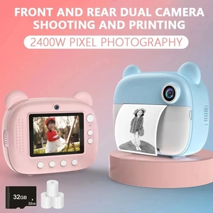 Hoogwaardige 1080P HD-videorecorder Kinderen Instant Print <span class=keywords><strong>Camera</strong></span> voor kinderen Digitale stripcamera met thermisch papier - Product Image 3