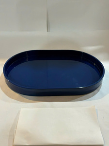 Handmade Lacquer <b>Tray</b> Glossy Finish Round Wooden Serving <b>Tray</b> For Ottoman Coffee <b>Table</b> Decorative <b>Bed</b> <b>Tray</b> For Home And Office - Product Image 2