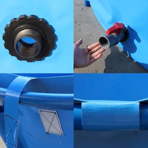 Tanque de piscicultura personalizado para acuicultura, estanque de peces de lona de PVC plegable para cualquier <span class=keywords><strong>especie</strong></span> agrícola - Product Image 3