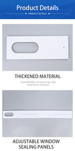 Ensemble d'évent de courant alternatif manuel Portable pour la maison Kit de joint de fenêtre de climatiseur <span class=keywords><strong>Mobile</strong></span> universel avec 150mm - Product Image 5