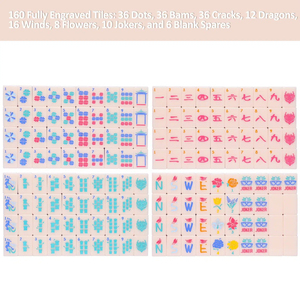 Luxury Winter Style 160 Tiles American Mahjongg <b>Set</b> Complete Custom Acrylic <b>Mahjong</b> Tiles Game <b>Set</b> with Cute Joker - Product Image 4