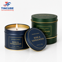 Boîte en métal ronde de qualité supérieure pour cosmétiques, crèmes, baumes et bougies, emballage personnalisé, couleur au choix, finition mate ou brillante