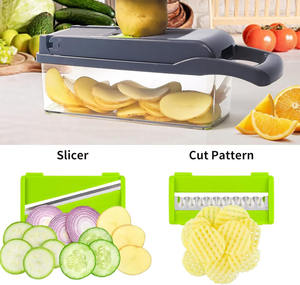 Nuevo Picador de Verduras Multifuncional 16 en 1, Picador de Cebolla, Rebanador de Frutas, Pelador de Patatas, Cortador de Verduras Manual - Product Image 6