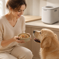 Machine à fabriquer de la nourriture pour chiens 500W, robot culinaire pour animaux de compagnie avec fonction d'auto-nettoyage pour des repas faits maison pour animaux de compagnie