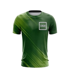 เสื้อยืดผู้ชายคุณภาพสูง พิมพ์ลาย 100% โพลีเอสเตอร์ แขนสั้น ระบายอากาศได้ดี สวมใส่สบาย รับสกรีนโลโก้ - Product Image 1