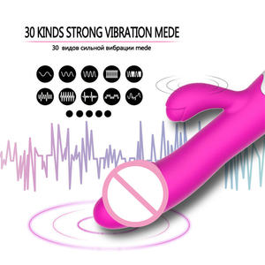 Vibrador de conejo erótico AV Wand alimentado por batería para mujer Mini consolador para clítoris al por mayor herramienta de masaje vibratorio para clítoris de mujer - Product Image 2