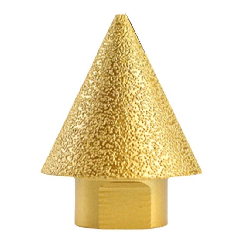 Bevel Roughness Sample 38mm 50mm M14 Diamond Bevel Chamfer Bit for Angle Grinders Steel Drill ...