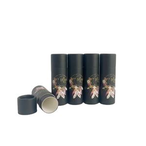 Tube cylindre biodégradable écologique fait à la main personnalisé recyclable baume à lèvres déodorant bâton papier disparaissant impression - Product Image 1