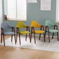 Chaise de salle à manger moderne et confortable pour restaurant et café, chaise simple en forme de A, en fer, bois massif et cuir, mobilier commercial