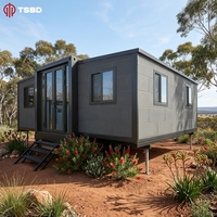Maisons conteneurs extensibles sur mesure en Australie : Appartements de luxe certifiés SAA avec installation rapide en 30 minutes