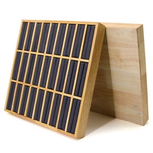 New Style Japanese Korean Solid Wood 49-<b>post</b> square <b>Earring</b> Display Rack Jewelry Display Prop Counter Display Tray - Product Image 1