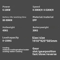 Jet ski électrique Banana Boat pour adultes - Monoplace, extérieur, à vitesse lente