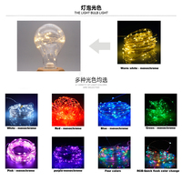 PC et ampoule en fil de cuivre A80 2.4m24 lumières produites lumières de noël et lumières festives KTV KH-DXSL-A80
