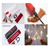 Bâtons de Danse Dandiya à LED 7 Couleurs Spéciaux pour Festivals – Sûrs, Légers, Rechargeables, Allumage/Extinction Automatique, Réutilisables, Durables et Élégants