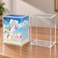Boîte de présentation en acrylique transparente pour boîte cadeau Eevee, protection UV à 99 %, anti-poussière, aimant N52, étui personnalisé de qualité supérieure, protection UV