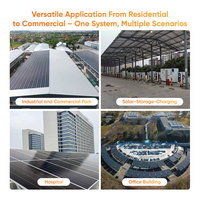 Système solaire complet 30 kW 125 kW hybride hors réseau avec batterie pour système de panneaux photovoltaïques, systèmes d'énergie solaire personnalisés