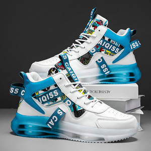 Chaussures de basketball montantes élégantes pour hommes, confortables, respirantes, à lacets, avec fonction antidérapante, durables et amortissantes - Product Image 4