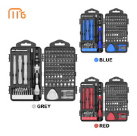 Kit de tournevis magnétique professionnel Mingtu 138 en 1, ensemble d'outils de réparation de précision à 117 pièces avec manche en acier