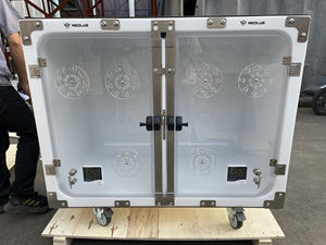 Gabbia Modulare in Fibra di Vetro di Grandi Dimensioni, Angoli Arrotondati, Facile da Pulire, per <span class=keywords><strong>Animali</strong></span> Domestici e Ospedali Veterinari - Product Image 1