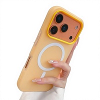 Coque de téléphone magnétique givrée couleur unie pour iPhone 17 Pro Max, nouvelle collection Air 16 Premium Sense, protection intégrale