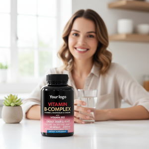 Capsules OEM à marque privée à action rapide, enrichies en Vitamines B2, B12, <span class=keywords><strong>B1</strong></span>, B3, B5, <span class=keywords><strong>B6</strong></span>, B7, B8, <span class=keywords><strong>B9</strong></span>, pour l'énergie, le cerveau, le magnésium, la choline et les complexes de Vitamines B et C - Product Image 2