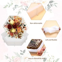 1 moule en silicone écologique antiadhésif pour la préservation des fleurs, serre-livres, artisanat artistique DIY (UNIMOULD DZ-102)
